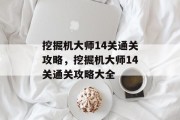 挖掘机大师14关通关攻略，挖掘机大师14关通关攻略大全