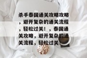 杀手泰国通关攻略攻略，避开复杂的通关流程，轻松过关！，泰国通关攻略，避开复杂的通关流程，轻松过关！