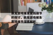 辰龙游戏捕鱼赢钱细节的探讨,辰龙游戏捕鱼赢钱细节深度解析 辰龙游戏捕鱼赢钱细节的探讨,辰龙游戏捕鱼赢钱细节深度解析