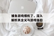 捕鱼游戏爆机了，深入解析其含义与游戏体验