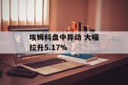 埃姆科盘中异动 大幅拉升5.17%