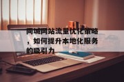 同城网站流量优化策略，如何提升本地化服务的吸引力