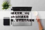 NinjaArashi通关攻略,ninjaArashi通关攻略,必学技巧与策略
