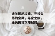通关掘地攻略，寻找失落的宝藏，寻宝之旅，通关掘地攻略秘籍