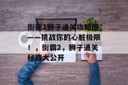 街霸2狮子通关攻略图——挑战你的心脏极限！，街霸2，狮子通关秘籍大公开