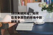 SEO夹缝网站，如何在竞争激烈的市场中脱颖而出