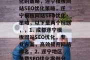 遂宁模板网站SEO优化的策略，遂宁模板网站SEO优化策略，遂宁模板网站SEO优化策略，以下是两个标题，，1. 成都遂宁模板网站SEO优化，专业方案，高效提升网站排名，2. 遂宁地区免费SEO优化案例分享，轻松实现快速流量