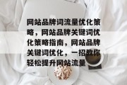 网站品牌词流量优化策略，网站品牌关键词优化策略指南，网站品牌关键词优化，一招教你轻松提升网站流量