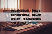 网站流量解释，理解关键因素的策略，网站流量详解，关键要素策略分析及理解方法