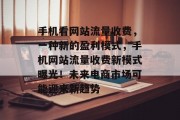 手机看网站流量收费，一种新的盈利模式，手机网站流量收费新模式曝光！未来电商市场可能迎来新趋势