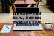 11只基金近一年业绩超40%，景顺长城科技军团业绩表现亮眼