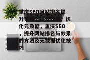 重庆SEO网站排名提升策略，提升效果、优化元数据，重庆SEO，提升网站排名与效果的方法及元数据优化技巧