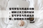 宝可梦生与死通关攻略,破解过关之路的秘诀,宝可梦生与死通关攻略,秘籍破关之路