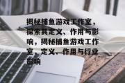 揭秘捕鱼游戏工作室，探索其定义、作用与影响，揭秘捕鱼游戏工作室，定义、作用与行业影响