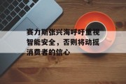 赛力斯张兴海呼吁重视智能安全，否则将动摇消费者的信心