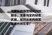 流量与网络营销的巧妙融合，流量淘宝的秘密武器，如何运用网络营销提升转化率?