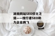 湖南网站SEO优化之道——搜行者SEO助力企业腾飞