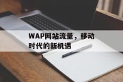 WAP网站流量，移动时代的新机遇