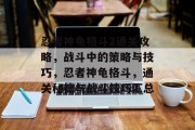 忍者神龟格斗2通关攻略，战斗中的策略与技巧，忍者神龟格斗，通关秘籍与战斗技巧汇总