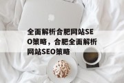 全面解析合肥网站SEO策略，合肥全面解析网站SEO策略