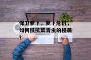 保卫萝卜,萝卜危机,如何抵抗菜青虫的侵袭?