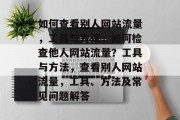 如何查看别人网站流量，工具与方法，如何检查他人网站流量？工具与方法，查看别人网站流量，工具、方法及常见问题解答