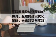 互联网建设优化策略的探讨，互联网建设优化策略，未来趋势与实践分析