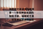 响尾蛇之泉通关攻略滑索——寻找神秘水源的探险之旅,响尾蛇之泉,探索神秘水源的秘密