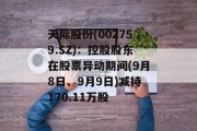 天际股份(002759.SZ)：控股股东在股票异动期间(9月8日、9月9日)减持170.11万股