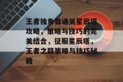 王者独角兽通关星辰塔攻略，策略与技巧的完美结合，征服星辰塔，王者之路策略与技巧秘籍
