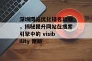 深圳网站优化排名攻略，揭秘提升网站在搜索引擎中的 visibility 策略