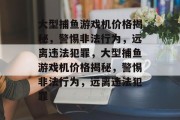 大型捕鱼游戏机价格揭秘，警惕非法行为，远离违法犯罪，大型捕鱼游戏机价格揭秘，警惕非法行为，远离违法犯罪
