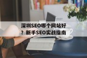 深圳SEO哪个网站好？新手SEO实战指南