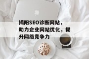 揭阳SEO诊断网站，助力企业网站优化，提升网络竞争力