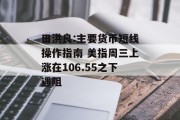 田洪良:主要货币短线操作指南 美指周三上涨在106.55之下遇阻