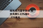 阳光动力盘中异动 股价大跌5.13%报0.370美元