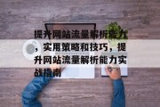 提升网站流量解析能力，实用策略和技巧，提升网站流量解析能力实战指南