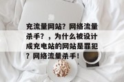 充流量网站？网络流量杀手？，为什么被设计成充电站的网站是罪犯？网络流量杀手！