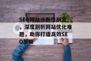 SEO网站诊断性刮宫，深度剖析网站优化难题，助你打造高效SEO策略