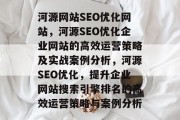 河源网站SEO优化网站，河源SEO优化企业网站的高效运营策略及实战案例分析，河源SEO优化，提升企业网站搜索引擎排名的高效运营策略与案例分析