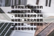 橙子网站流量揭秘你的网站如何获得高流量？，获取高流量的橙子网站秘籍！从优化内容到工具使用，一键实现网站流量爆炸性增长!