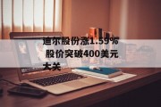 迪尔股份涨1.59% 股价突破400美元大关