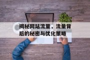 揭秘网站流量，流量背后的秘密与优化策略