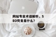 网站专业术语解析，SEO究竟是什么？