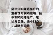 扬中SEO网站推广的重要性与实践策略,扬中SEO网站推广,理论与实践,扬中SEO,战略与实践 扬中SEO网站推广的重要性与实践策略,扬中SEO网站推广,理论与实践,扬中SEO,战略与实践