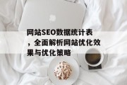 网站SEO数据统计表，全面解析网站优化效果与优化策略