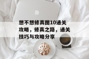 想不想修真图10通关攻略,修真之路,通关技巧与攻略分享