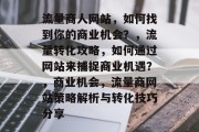 流量商人网站，如何找到你的商业机会？，流量转化攻略，如何通过网站来捕捉商业机遇？，商业机会，流量商网站策略解析与转化技巧分享
