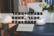 飞火游戏中的李逵捕鱼等级探索，飞火游戏，李逵捕鱼等级探索