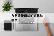 灰色流量网站的崛起与挑战